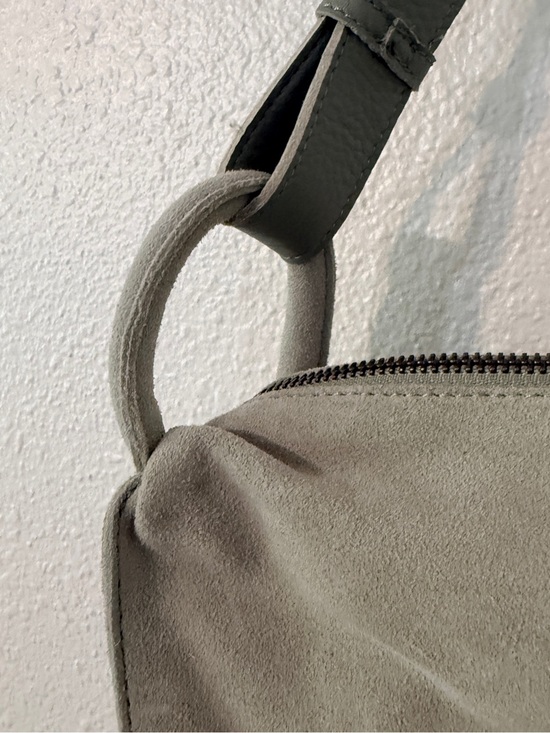 the Sak Suede Shoulder Bag in Sage Green with Adjustable Strap main image 12